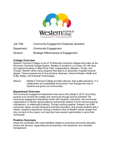 Job Title: Community Engagement Graduate Assistant Department: Community Engagement