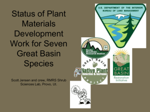 Status of Plant Materials Development Work for Seven