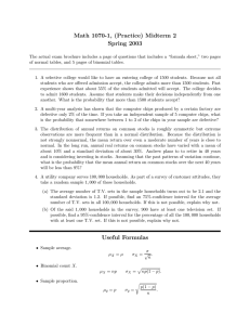 Math 1070-1, (Practice) Midterm 2 Spring 2003