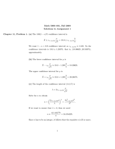 Math 5090–001, Fall 2009 Solutions to Assignment 1