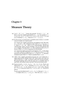 Measure Theory Chapter 3