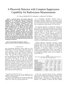 A Phoswich Detector with Compton Suppression Capability for Radioxenon Measurements