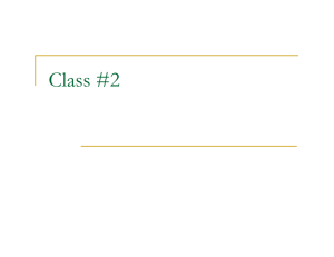 Class #2