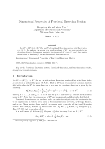 Dimensional Properties of Fractional Brownian Motion