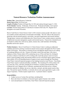 Natural Resource Technician Position Announcement