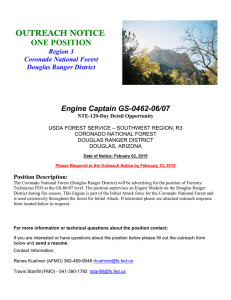 OUTREACH NOTICE ONE POSITION Engine Captain GS-0462-06/07