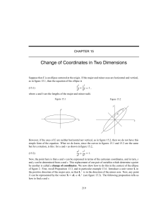 Change of Coordinates in Two Dimensions CHAPTER 15