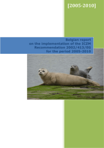 [2005-2010] Belgian report on the implementation of the ICZM Recommendation 2002/413/EG