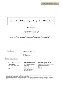 By-catch and Discarding in Pelagic Trawl Fisheries -Final report -