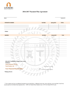 2016-2017 Payment Plan Agreement