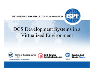 DCS Development Systems in a Virtualized Environment