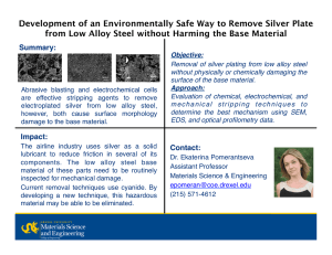 Development of an Environmentally Safe Way to Remove Silver Plate