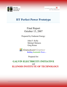 IIT Perfect Power Prototype Final Report October 15, 2007