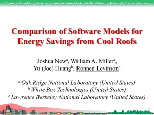 Comparison of Software Models for Energy Savings from Cool Roofs