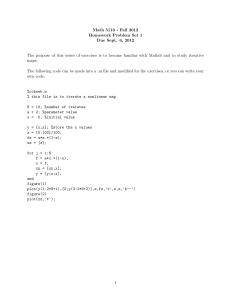 Math 5110 - Fall 2012 Homework Problem Set 1