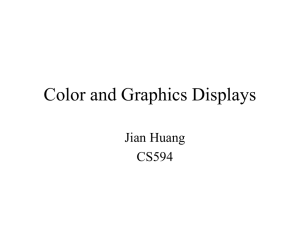 Color and Graphics Displays Jian Huang CS594