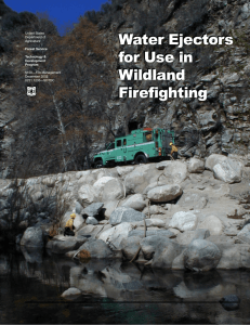 Water Ejectors for Use in Wildland Firefighting