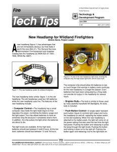 A Fire New Headlamp for Wildland Firefighters Technology &amp;