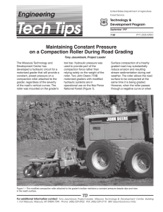 Engineering Maintaining Constant Pressure on a Compaction Roller During Road Grading Technology &amp;