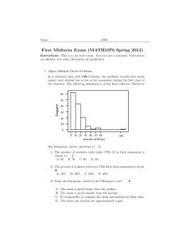 AP Statistics Quiz A – Chapter 4 Name