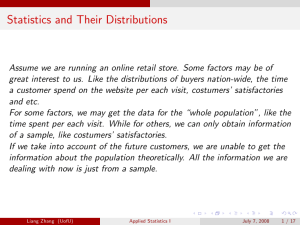 Statistics and Their Distributions