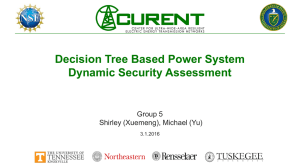 Decision Tree Based Power System Dynamic Security Assessment Group 5