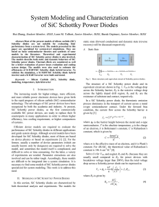 System Modeling and Characterization of SiC Schottky Power Diodes Student Member, IEEE