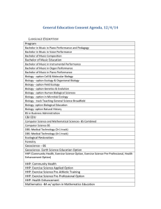 General Education Consent Agenda, 12/4/14 L E