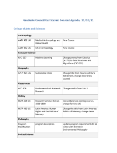 Graduate Council Curriculum Consent Agenda,  11/10/11