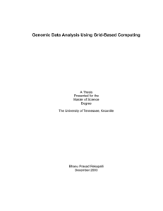 Genomic Data Analysis Using Grid-Based Computing