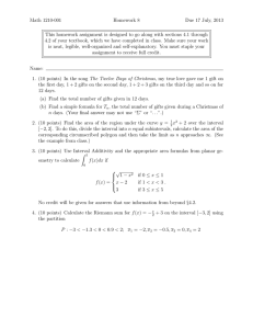 Math 1210-001 Homework 8 Due 17 July, 2013