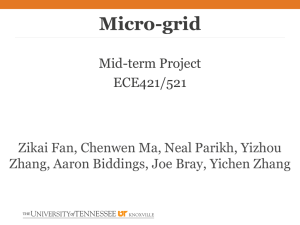 Micro-grid Mid-term Project ECE421/521