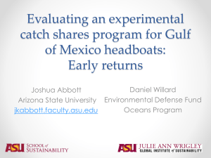 Evaluating an experimental catch shares program for Gulf of Mexico headboats: Early returns