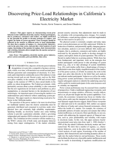 Discovering Price-Load Relationships in California’s Electricity Market