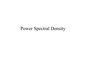 Power Spectral Density