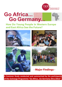 - Major Findings - How Do Young People in Western Europe
