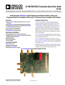 EV-ADF5901SD2Z Evaluation Board User Guide UG-864