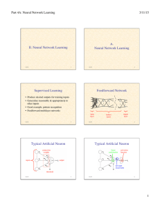 A. II. Neural Network Learning Neural Network Learning Supervised Learning