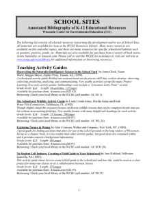 SCHOOL SITES Annotated Bibliography of K-12 Educational Resources