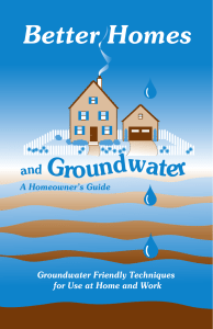 Better Homes Groundwater and A Homeowner’s Guide