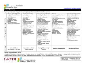 Human Services  www.careertech.org/career-clusters