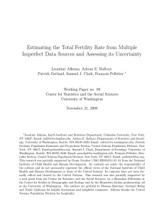 Estimating the Total Fertility Rate from Multiple
