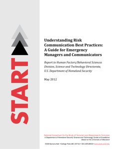 Understanding Risk Communication Best Practices: A Guide for Emergency Managers and Communicators
