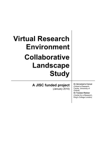 Virtual Research Environment Collaborative Landscape
