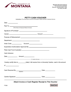 PETTY CASH VOUCHER