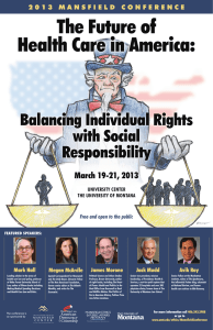 the Future of Health Care in america: Balancing Individual rights with Social