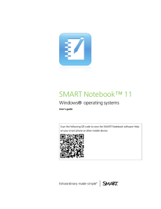 SMART Notebook™ 11 Windows® operating systems