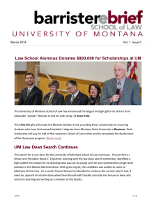 Law School Alumnus Donates $800,000 for Scholarships at UM