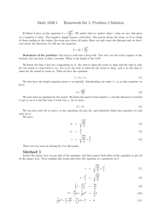 Math 1050-1 Homework Set 5, Problem 5 Solution