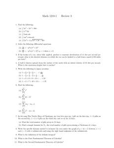 Math 1210-1 Review 3